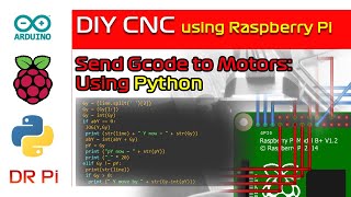 Raspberry Pi  CNC Gcode to Stepper Motors using Python [upl. by Haydon]