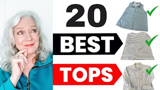 20 Best Tops amp Blouses 2024 Women Over 50 amp 60 [upl. by Eirolav]