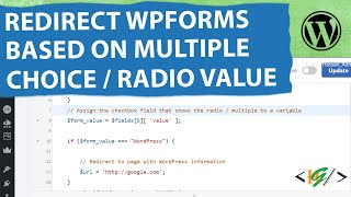 How to Redirect Form After Submission Based on Multiple Choice  Radio Value in WPForms WordPress [upl. by Colbert]