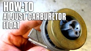 HOWTO Adjust Carburetor Float Height [upl. by Chet]