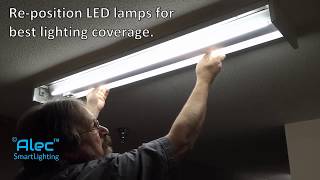 Reallife Installation Video For Converting Fluorescent To Smart LED Light [upl. by Nolek]