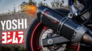 Yoshimura Carbon Exhaust for 2018 SV650 Install amp Sound Test [upl. by Wade]