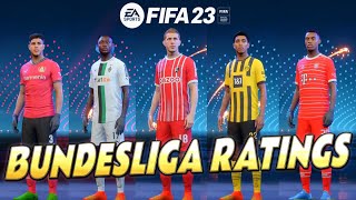 FIFA 23  Bundesliga Player Ratings amp Faces [upl. by Vaenfila]