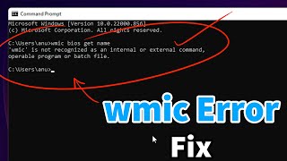 How to fix FIX wmic is not recognized as an internal or external command [upl. by Cain128]