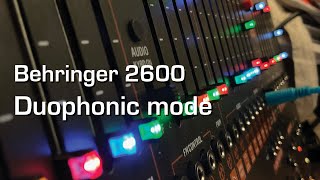 Behringer 2600 Duophonic [upl. by Readus]