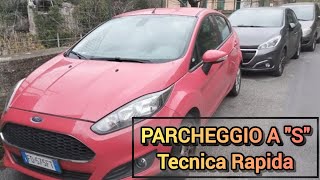 Parcheggio a S in linea  tecnica rapida e facile per tutte le auto [upl. by Percival]