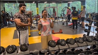 Gym Vlog with Naleef gea 🏋️‍♀️Aishwaryaramsai Mounaragamkalyaniasianet [upl. by Arakawa]