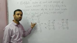 Acidic order of Boron halides BF3BCl3BBr3BI3 p pi p pi back bonding BF3 and BF4 Bond length [upl. by Bradlee852]