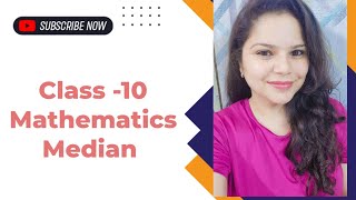 CLASS 10 MATH STATISTICS MEDIAN [upl. by Freiman]