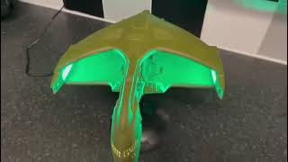 Star Trek Romulan Warbird DDeridexClass model kit built and lit [upl. by Erusaert]