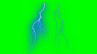 Green Screen Lightning Effects Collection  Thor lightning  Force lightning  Storm lightning [upl. by Ennirak374]