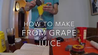 How to Make Wine From Grape Juice [upl. by Oiratno]