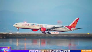 🔴LIVE San Francisco International Airport  SFO LIVE  SFO Plane Spotting [upl. by Hal]