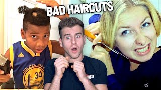 Reacting To The WORST Haircut Fails [upl. by Noerb]