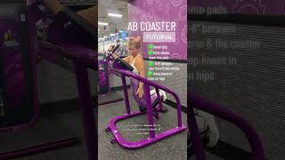 How to use the Ab Coaster at Planet Fitness [upl. by Ahsir]