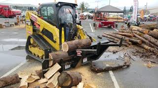 Halverson Log Splitter at the Oregon Logging Conference [upl. by Oibesue]