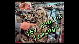 Engine Timing 16 Valve 16L GEO TRACKER SUZUKI SIDEKICK Hwy83SUZUKI [upl. by Prima]