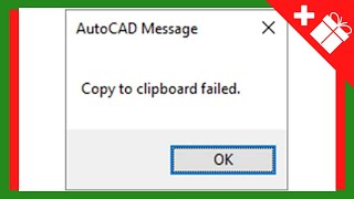 Fix Copy to Clipboard Failed in Autocad when Copy Paste not WorkingP3V14 [upl. by Sunny]