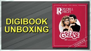 Grease 40th Anniversary Edition Bluray Digibook Unboxing [upl. by Ayat53]