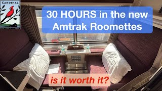 30 HOURS in Amtraks NEW Roomettes  Reviewing the Amtrak Cardinal [upl. by Auqenahc913]