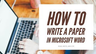 How to Write a Paper in Microsoft Word [upl. by Ydnagrub837]