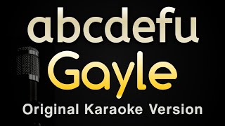 abcdefu  Gayle Karaoke Songs With Lyrics  Original Key [upl. by Akinad]