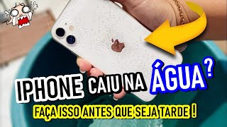 IPHONE CAIU NA ÁGUA Faça isso antes que seja tarde de mais  Toda linha iPhone [upl. by Eelrehpotsirhc]