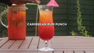 FRUITY Caribbean RUM PUNCH recipe Made EASY [upl. by Chevalier]