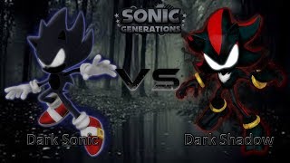 Sonic Generations Mod Part 133 Dark Sonic VS Dark Shadow [upl. by Grassi]