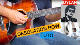 Desolation Row Bob Dylan Guitar Cover  Tuto Guitare [upl. by Anitsua928]