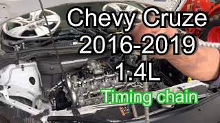 2012 chevy cruze 14 timing chain part 2 parte 2 chevy cruze 14 turbo cadena de tiempo [upl. by Natam861]