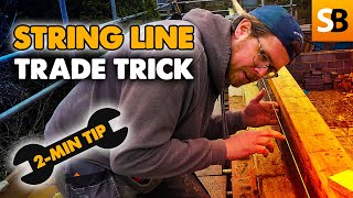 Straight String Line Trick  2Minute Tip [upl. by Kissiah]