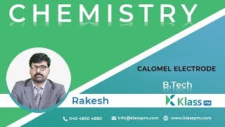 Calomel Electrode Unit3  Engineering Chemistry  BTech Tutorials  KlassPM [upl. by Tedra]