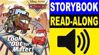 Cars Read Along Story book Read Aloud Story Books Cars  Look Out for Mater [upl. by Yardley]