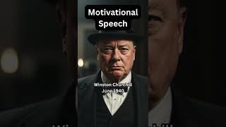 Motivational Speech quotWe shall fight them on the beachesquot Winston Churchill [upl. by Odicalp557]