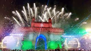 New year countdown celebration 2020 in India at mumbai gateway of India  happy New year 2020 [upl. by Maroney907]