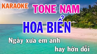 Hoa Biển Karaoke Tone Nam Nhạc Sống  Phối Mới Dễ Hát  Nhật Nguyễn [upl. by Maggs]