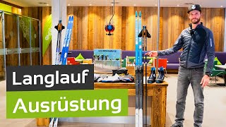 Langlauf Die richtige Ausrüstung für Klassisch und Skating [upl. by Fahland426]