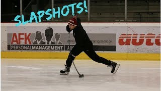 Eishockey Schlagschuss Slapshot Tutorial Teil 1 [upl. by Leirad]