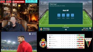 Wisla Krakow v Tychy  Live English Commentary  Match Animations [upl. by Aihsenyt]