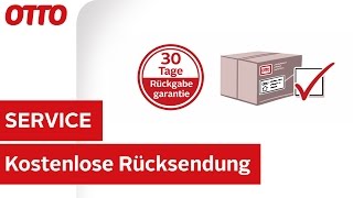 Unsere Rückgabegarantie 30 Tage kostenlose Rücksendung  Lieferung amp Rücksendung  Service bei OTTO [upl. by Ajit]