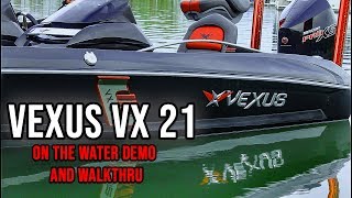 Best Bass Boat Ever Made Vexus VX21 On The Water [upl. by Anoirb]