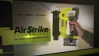 Ryobi 18V ONE Airstrike Nail Gun  R18N18G [upl. by Ahsineb]