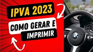 IPVA 2023 Como gerar e imprimir a guia para pagar no Río de Janeiro [upl. by Yann938]