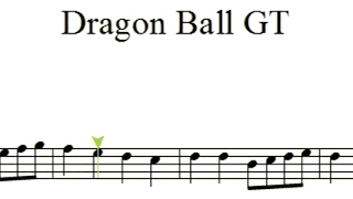 Dragon Ball GT  Partitura  Sax Alto [upl. by Eisdnyl108]