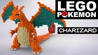 CHARIZARD Lego Pokemon custom build [upl. by Sorkin978]