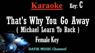 Thats Way You Go Away Karaoke Michael Learn To Rock MLTR Female key C [upl. by Annaira507]