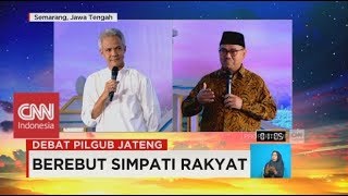 Debat Pilgub Jateng 45 Ganjar Pranowo amp Sudirman Said Soal eKTP [upl. by Yreffoeg]