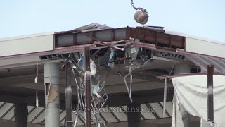 Landmark Mall Demolition Part 4 Wrecking Ball [upl. by Nisotawulo]