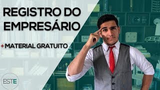 Direito Empresarial I  Estudo 5 Registro do Empresário [upl. by Sitruc621]